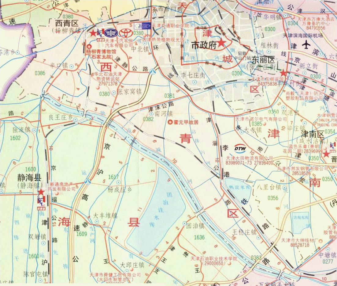 西青区地图